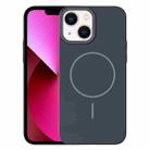 For iPhone 13 Thin Circle PC Injection MagSafe Phone Case(Carbon Grey) - 1
