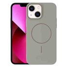 For iPhone 13 Thin Circle PC Injection MagSafe Phone Case(Titanium Gray) - 1