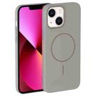 For iPhone 13 Thin Circle PC Injection MagSafe Phone Case(Titanium Gray) - 2
