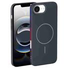 For iPhone 16e Thin Circle PC Injection MagSafe Phone Case(Carbon Grey) - 2