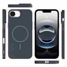 For iPhone 16e Thin Circle PC Injection MagSafe Phone Case(Carbon Grey) - 3