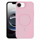 For iPhone 16e Thin Circle PC Injection MagSafe Phone Case(Cherry Pink) - 1