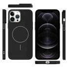 For iPhone 12 Pro Thin Circle PC Injection MagSafe Phone Case(Black) - 3