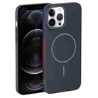 For iPhone 12 Pro Thin Circle PC Injection MagSafe Phone Case(Carbon Grey) - 2