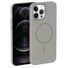 For iPhone 12 Pro Thin Circle PC Injection MagSafe Phone Case(Titanium Gray) - 2