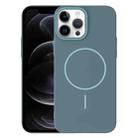 For iPhone 12 Pro Thin Circle PC Injection MagSafe Phone Case(Ocean Blue) - 1