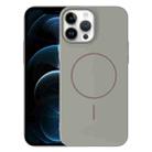 For iPhone 12 Pro Max Thin Circle PC Injection MagSafe Phone Case(Titanium Gray) - 1