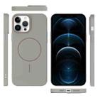 For iPhone 12 Pro Max Thin Circle PC Injection MagSafe Phone Case(Titanium Gray) - 3
