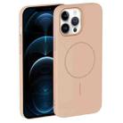 For iPhone 12 Pro Max Thin Circle PC Injection MagSafe Phone Case(Desert Gold) - 2