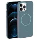 For iPhone 12 Pro Max Thin Circle PC Injection MagSafe Phone Case(Ocean Blue) - 2