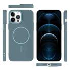 For iPhone 12 Pro Max Thin Circle PC Injection MagSafe Phone Case(Ocean Blue) - 3