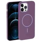 For iPhone 12 Pro Max Thin Circle PC Injection MagSafe Phone Case(Sunset Purple) - 2