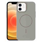 For iPhone 12 Thin Circle PC Injection MagSafe Phone Case(Titanium Gray) - 1