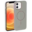 For iPhone 12 Thin Circle PC Injection MagSafe Phone Case(Titanium Gray) - 2