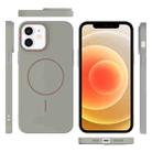 For iPhone 12 Thin Circle PC Injection MagSafe Phone Case(Titanium Gray) - 3