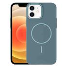 For iPhone 12 Thin Circle PC Injection MagSafe Phone Case(Ocean Blue) - 1