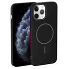 For iPhone 11 Pro Max Thin Circle PC Injection MagSafe Phone Case(Black) - 2