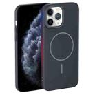 For iPhone 11 Pro Max Thin Circle PC Injection MagSafe Phone Case(Carbon Grey) - 2