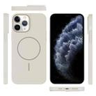 For iPhone 11 Pro Max Thin Circle PC Injection MagSafe Phone Case(Rock Beige) - 3