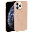 For iPhone 11 Pro Max Thin Circle PC Injection MagSafe Phone Case(Desert Gold) - 2
