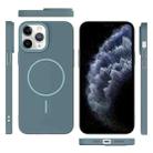 For iPhone 11 Pro Max Thin Circle PC Injection MagSafe Phone Case(Ocean Blue) - 3