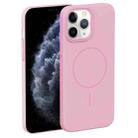 For iPhone 11 Pro Max Thin Circle PC Injection MagSafe Phone Case(Cherry Pink) - 2
