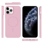 For iPhone 11 Pro Max Thin Circle PC Injection MagSafe Phone Case(Cherry Pink) - 3