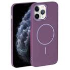 For iPhone 11 Pro Max Thin Circle PC Injection MagSafe Phone Case(Sunset Purple) - 2
