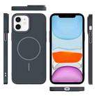 For iPhone 11 Thin Circle PC Injection MagSafe Phone Case(Carbon Grey) - 3