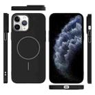 For iPhone 11 Pro Thin Circle PC Injection MagSafe Phone Case(Black) - 3