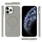 For iPhone 11 Pro Thin Circle PC Injection MagSafe Phone Case(Titanium Gray) - 3