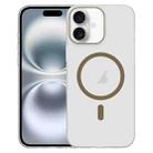 For iPhone 16 Clear PC Injection MagSafe Phone Case(Desert Gold) - 1