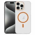 For iPhone 15 Pro Clear PC Injection MagSafe Phone Case(Orange) - 1