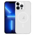 For iPhone 13 Pro Clear PC Injection MagSafe Phone Case(White) - 1