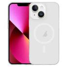 For iPhone 13 Clear PC Injection MagSafe Phone Case(White) - 1