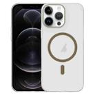 For iPhone 12 Pro Clear PC Injection MagSafe Phone Case(Desert Gold) - 1