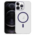 For iPhone 12 Pro Clear PC Injection MagSafe Phone Case(Dark Purple) - 1