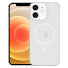 For iPhone 12 Clear PC Injection MagSafe Phone Case(White) - 1