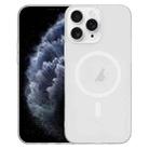 For iPhone 11 Pro Clear PC Injection MagSafe Phone Case(White) - 1