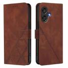 For Coolpad Cool 40i Crossbody 3D Embossed Flip Leather Phone Case(Brown) - 2