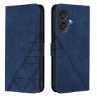 For Coolpad Cool 40i Crossbody 3D Embossed Flip Leather Phone Case(Blue) - 2