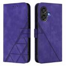 For Coolpad Cool 40i Crossbody 3D Embossed Flip Leather Phone Case(Purple) - 2