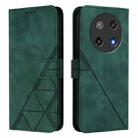 For Coolpad C16 Crossbody 3D Embossed Flip Leather Phone Case(Dark Green) - 2