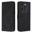 For Coolpad X100 Crossbody 3D Embossed Flip Leather Phone Case(Black) - 2