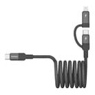 Momax Mag.Link Duo Magnetic 60W USB-C / Type-C to USB-C / Type-C / 8 Pin Data Cable, Length:1m(Black) - 2