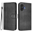 For Coolpad Cool 40i Line Splicing Buckle Retro Leather Phone Case(Black) - 2