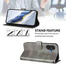 For Coolpad Cool 40i Line Splicing Buckle Retro Leather Phone Case(Grey) - 3