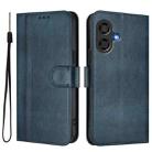 For Coolpad Cool 40i Line Splicing Buckle Retro Leather Phone Case(Dark Blue) - 2