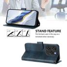 For Coolpad X100 Line Splicing Buckle Retro Leather Phone Case(Dark Blue) - 3