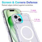 For iPhone 15 Pro Max Wave Glitter MagSafe Magnetic TPU Phone Case(Transparent White) - 2